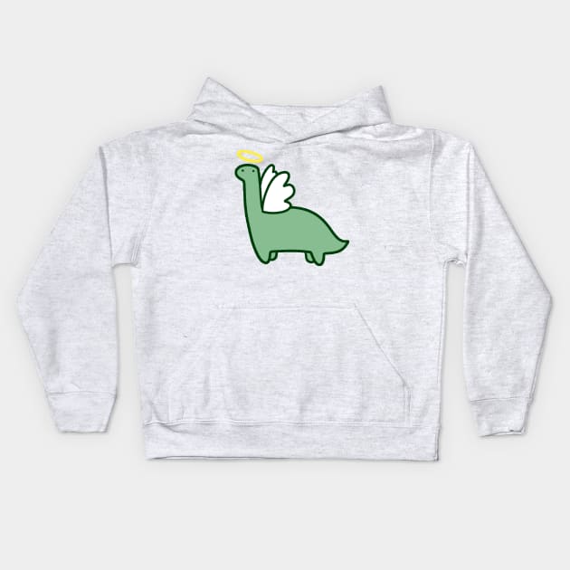 Angel Dinosaur Kids Hoodie by saradaboru